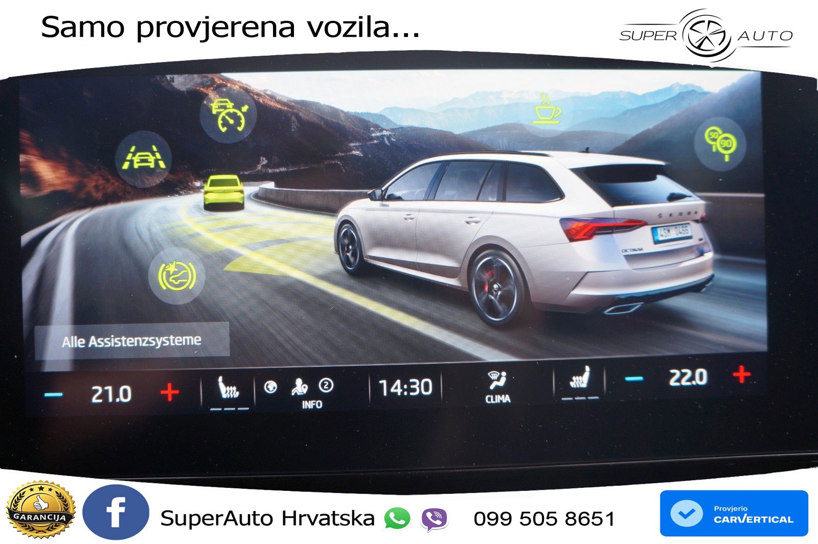 Škoda Octavia Combi RS 2.0 TSI (245 KS) DSG LED+GR SJED+ACC