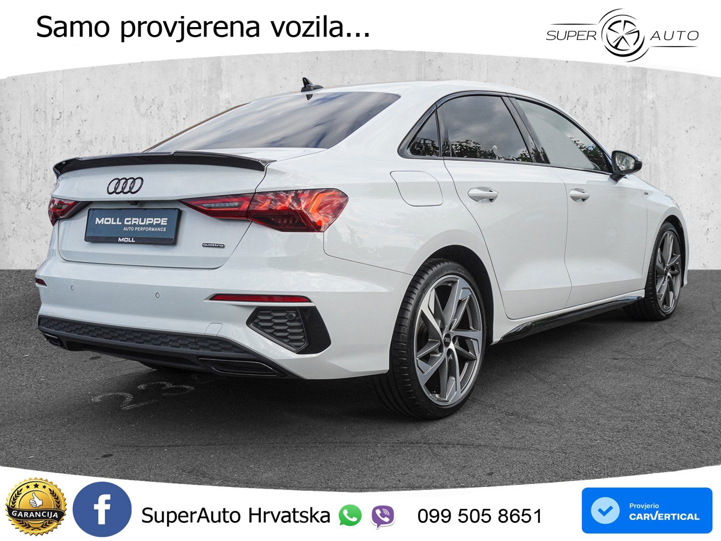 Audi A3 Limuzina 40 TFSI (190 KS) quattro S tronic S line