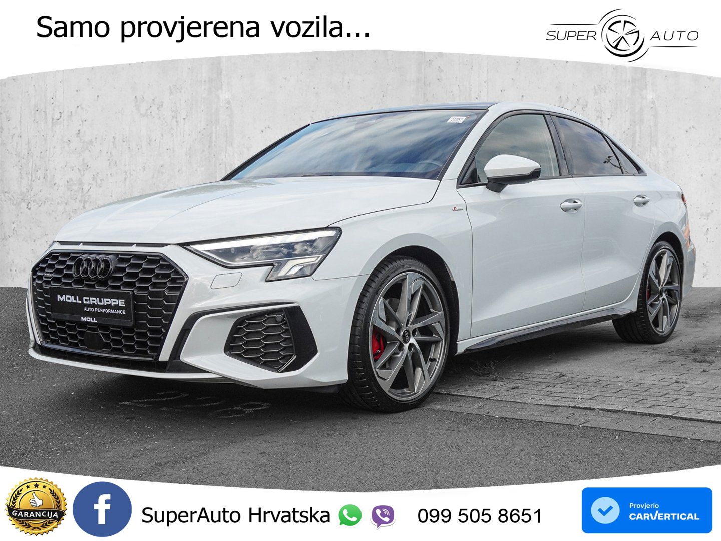 Audi A3 Limuzina 40 TFSI (190 KS) quattro S tronic S line