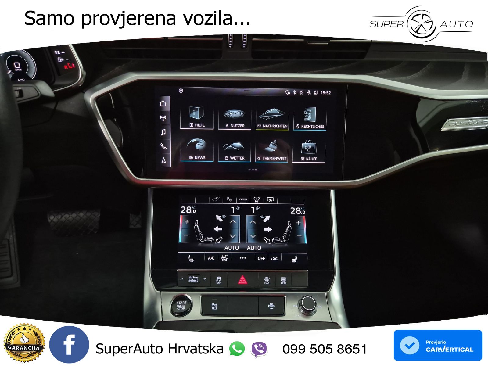 Audi A6 50 TFSIe (299 KS) quattro ultra S tronic S line MATRIX+GR SJED+KAM