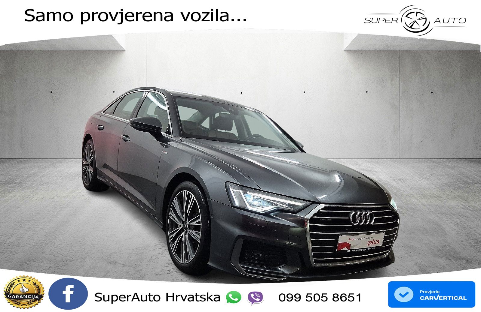 Audi A6 50 TFSIe (299 KS) quattro ultra S tronic S line MATRIX+GR SJED+KAM