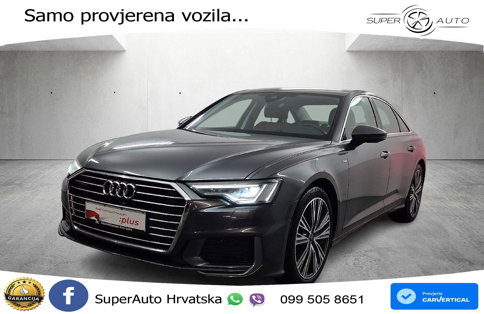 Audi A6 50 TFSIe (299 KS) quattro ultra S tronic S line MATRIX+GR SJED+KAM