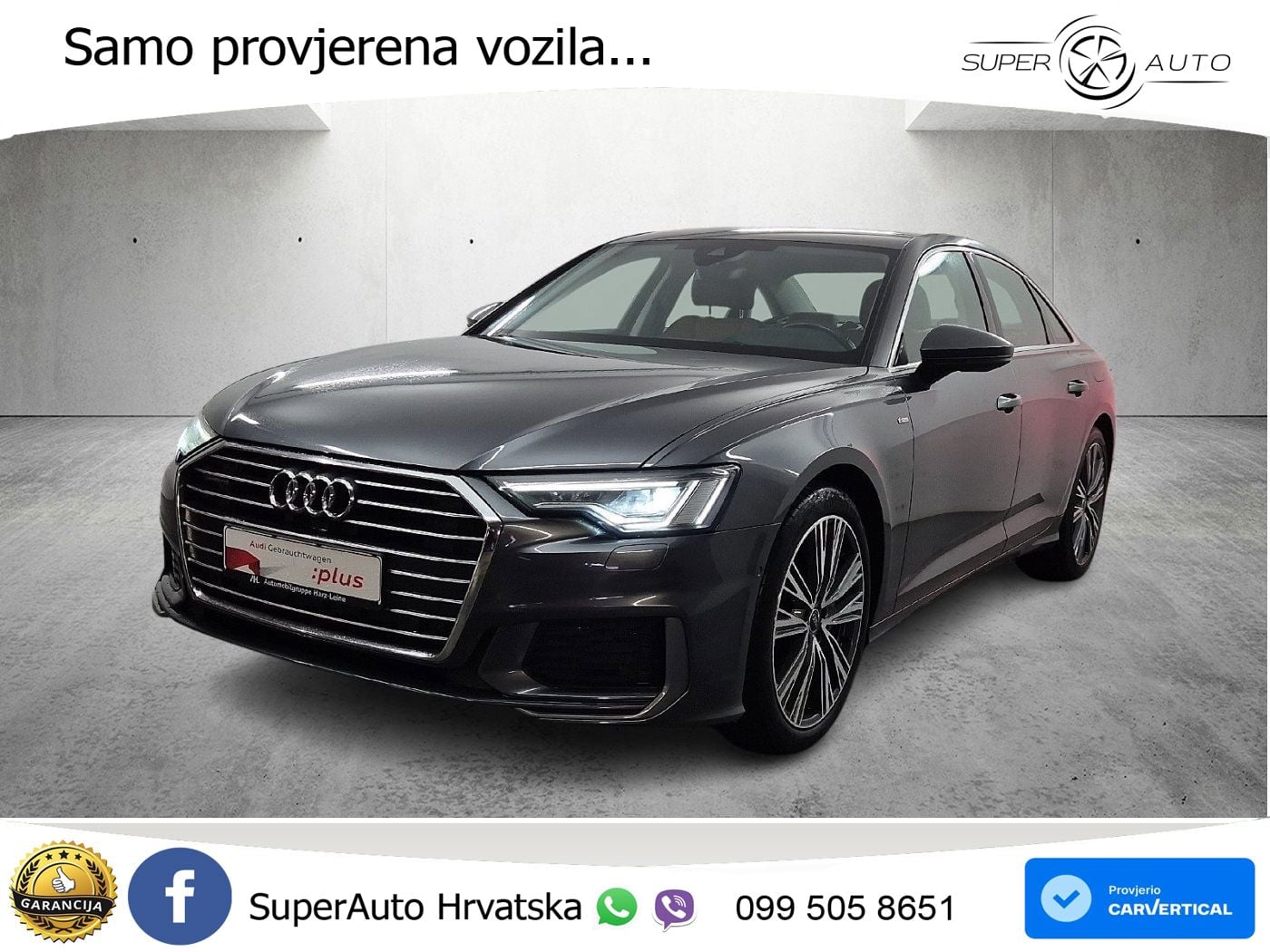 Audi A6 50 TFSIe (299 KS) quattro ultra S tronic S line MATRIX+GR SJED+KAM