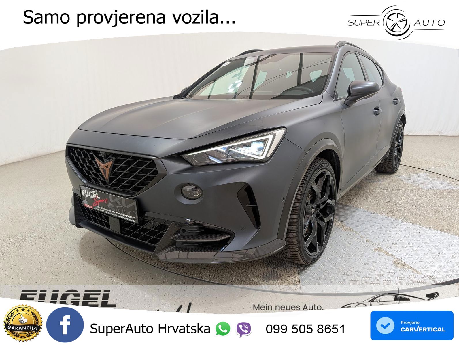 Cupra Formentor VZ5 2.5 TSI (390 KS) 4Drive DSG LED+GR SJED+ACC