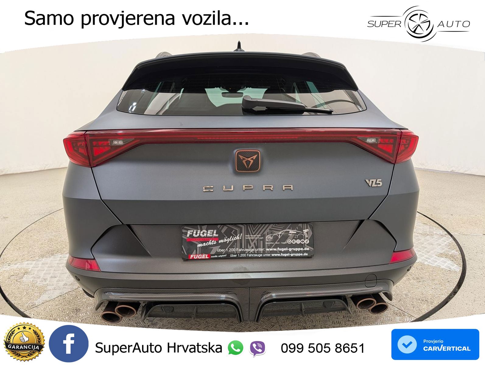 Cupra Formentor VZ5 2.5 TSI (390 KS) 4Drive DSG LED+GR SJED+ACC