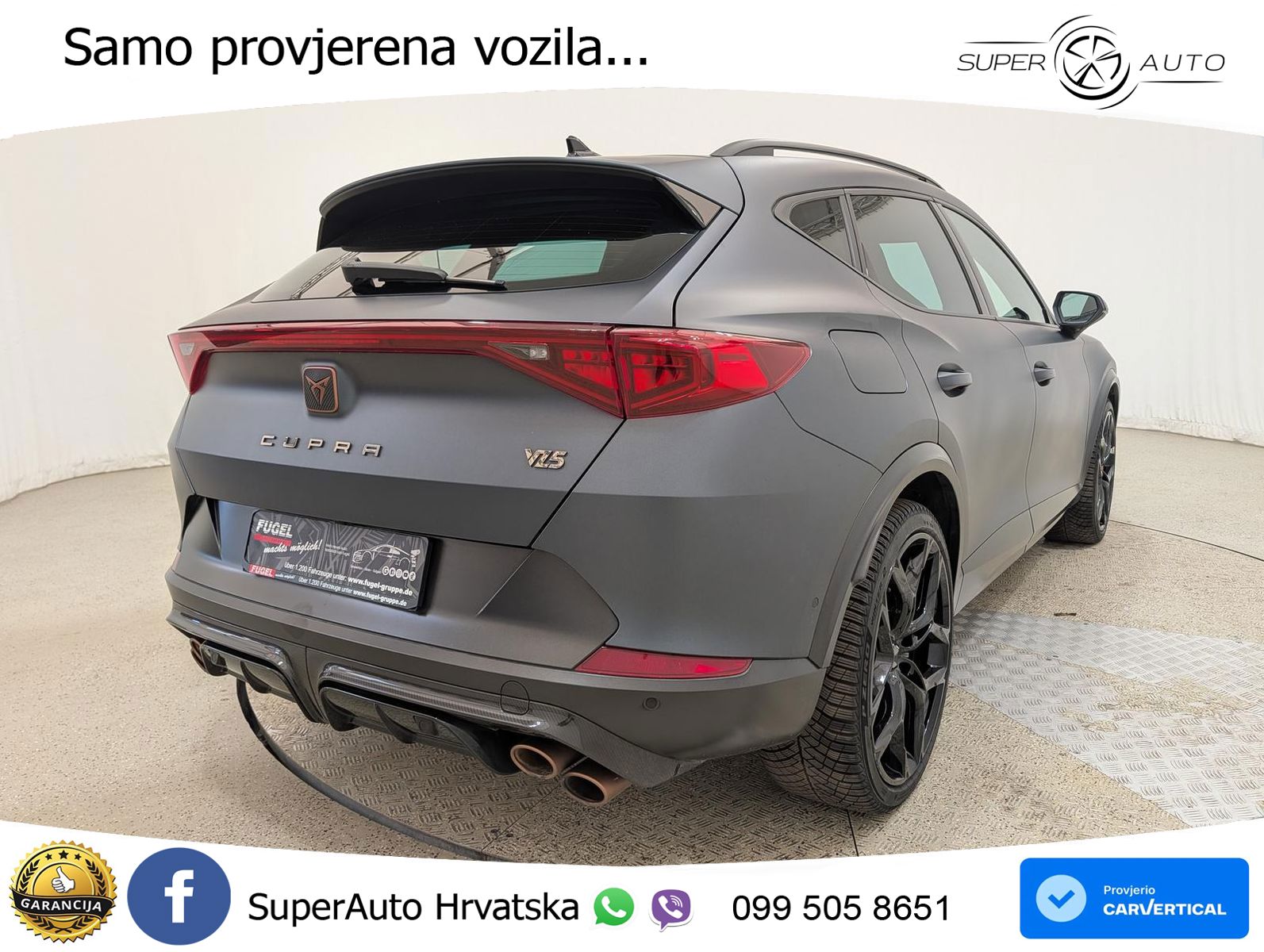 Cupra Formentor VZ5 2.5 TSI (390 KS) 4Drive DSG LED+GR SJED+ACC