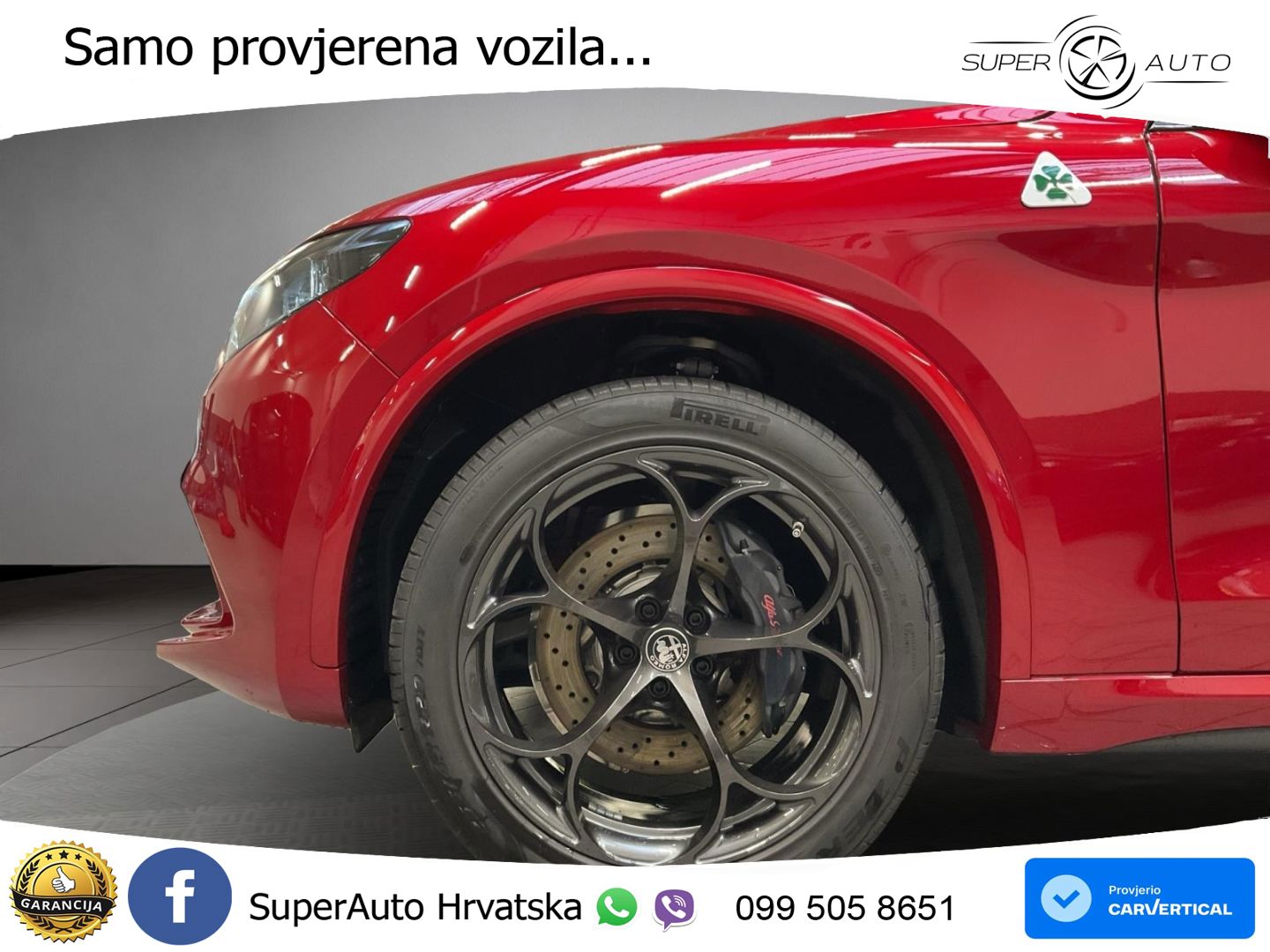 Alfa Romeo Stelvio Quadrifoglio 2.9 V6 Bi-Turbo (520 KS) Q4 Automatic LED+GR SJED+ACC