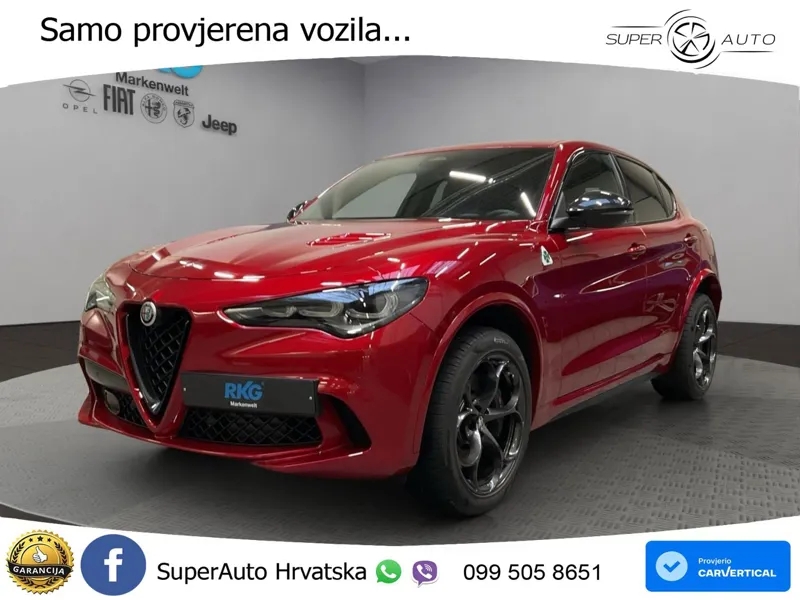 Alfa Romeo Stelvio Quadrifoglio 2.9 V6 Bi-Turbo (520 KS) Q4 Automatic LED+GR SJED+ACC
