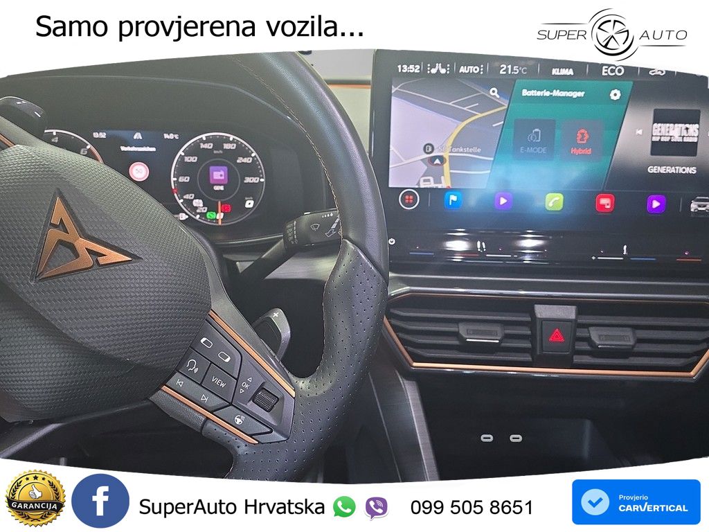 Cupra Formentor 1.4 TSI (245 KS) e-Hybrid DSG VZ MATRIX+GR SJED+KAM