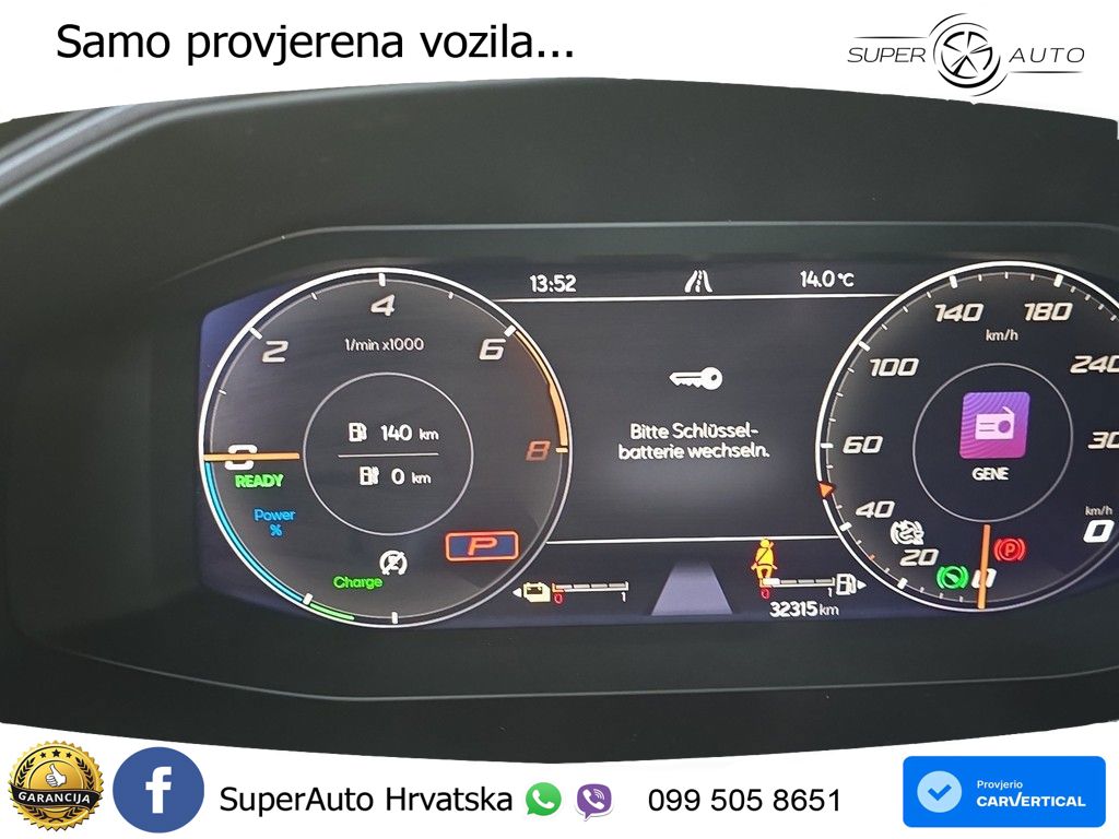 Cupra Formentor 1.4 TSI (245 KS) e-Hybrid DSG VZ MATRIX+GR SJED+KAM