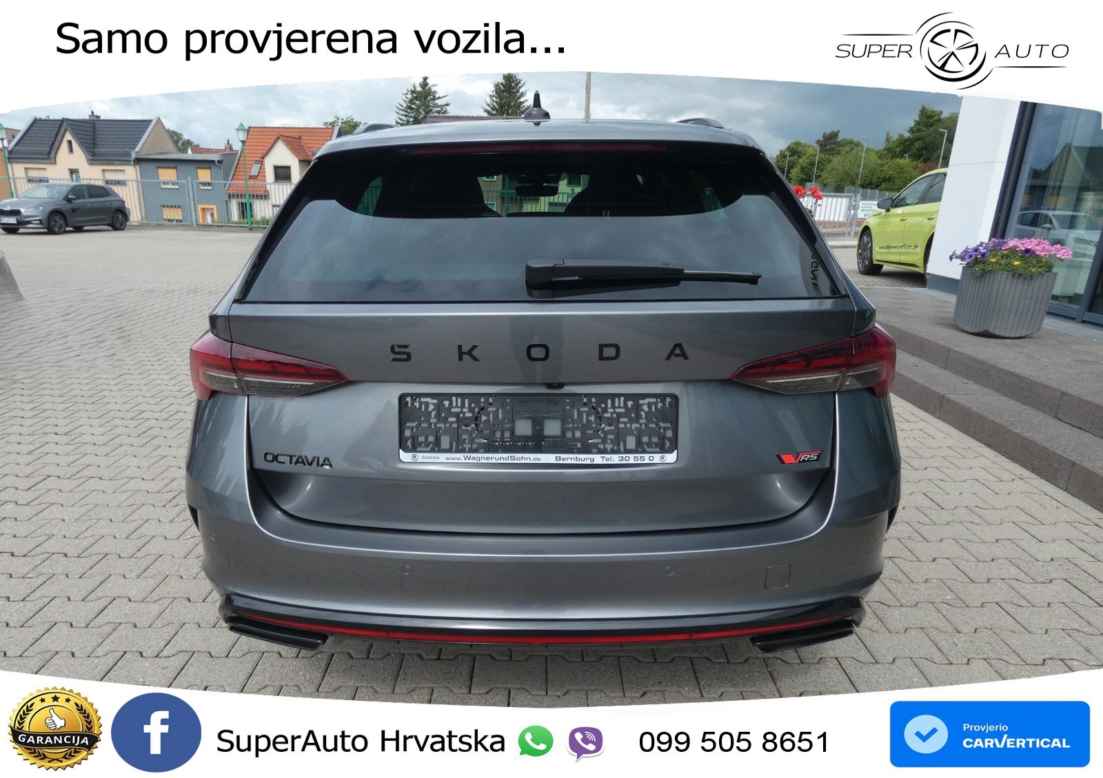 Škoda Octavia Combi RS 2.0 TSI (265 KS) DSG LED+GR SJED+ACC