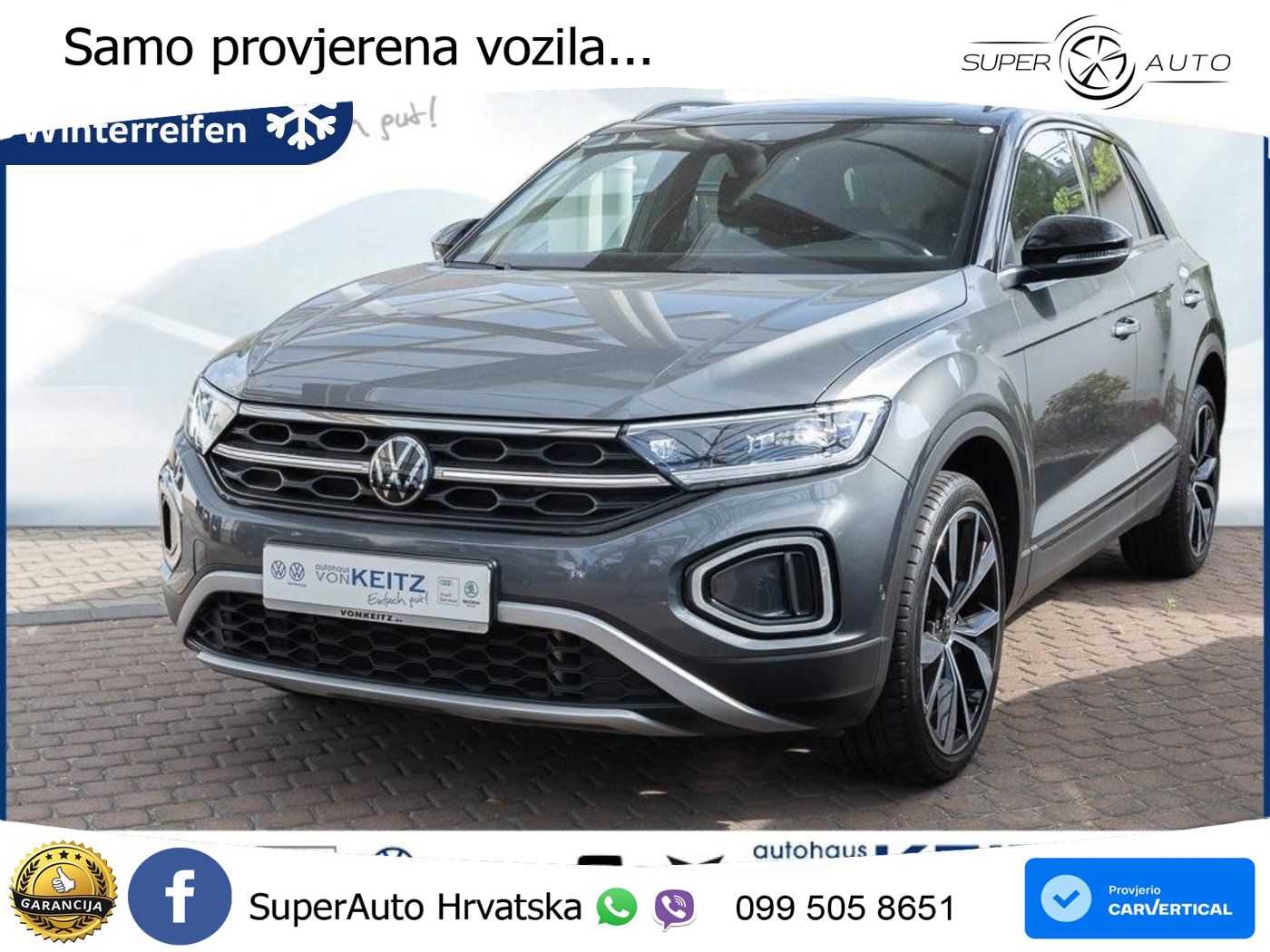 Volkswagen T-Roc 1.5 TSI (150 KS) DSG MATRIX+GR SJED+KAM