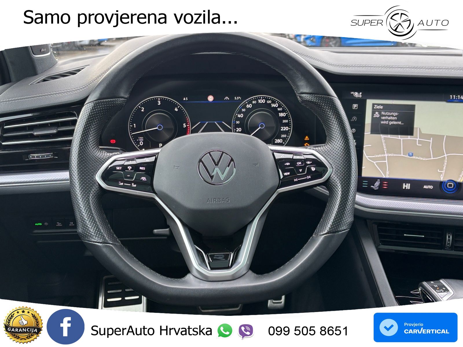Volkswagen Touareg 3.0 V6 TDI (231 KS) 4MOTION Tiptronic R-Line ZRAČNI+ACC+GR SJED+KAM+PANO