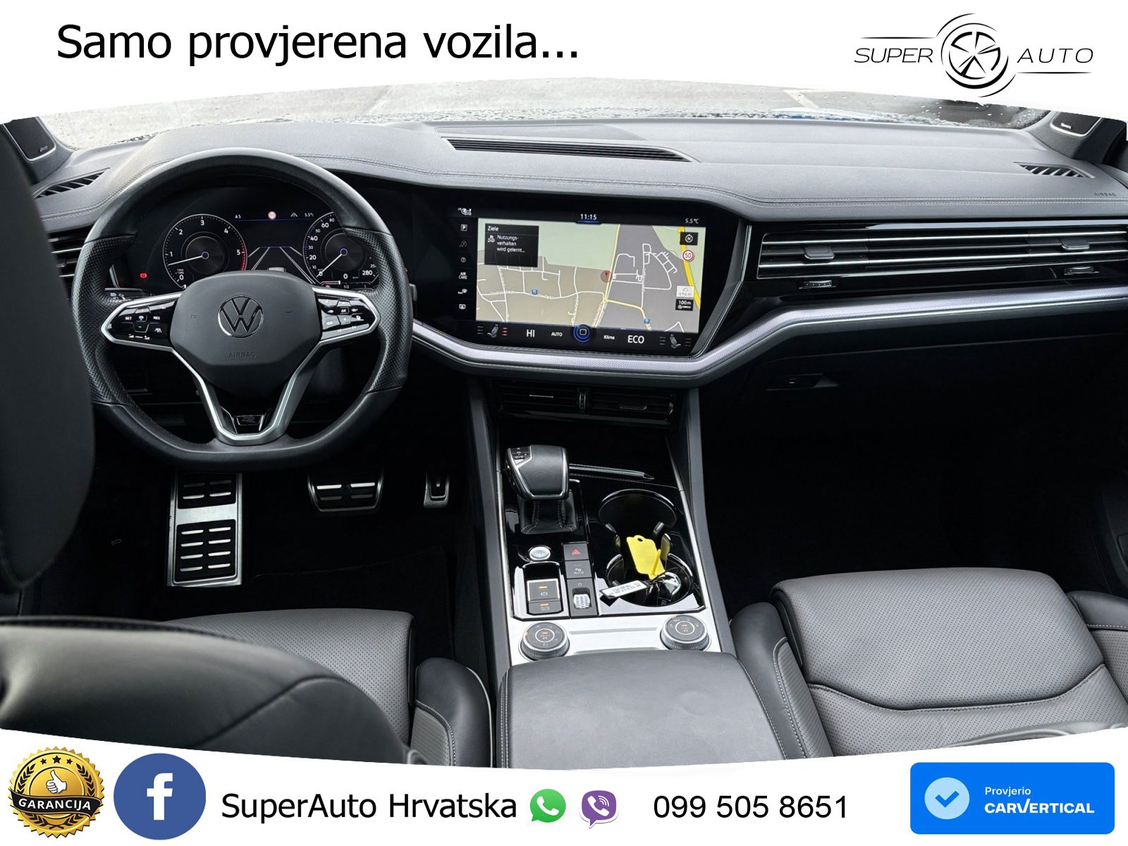 Volkswagen Touareg 3.0 V6 TDI (231 KS) 4MOTION Tiptronic R-Line ZRAČNI+ACC+GR SJED+KAM+PANO