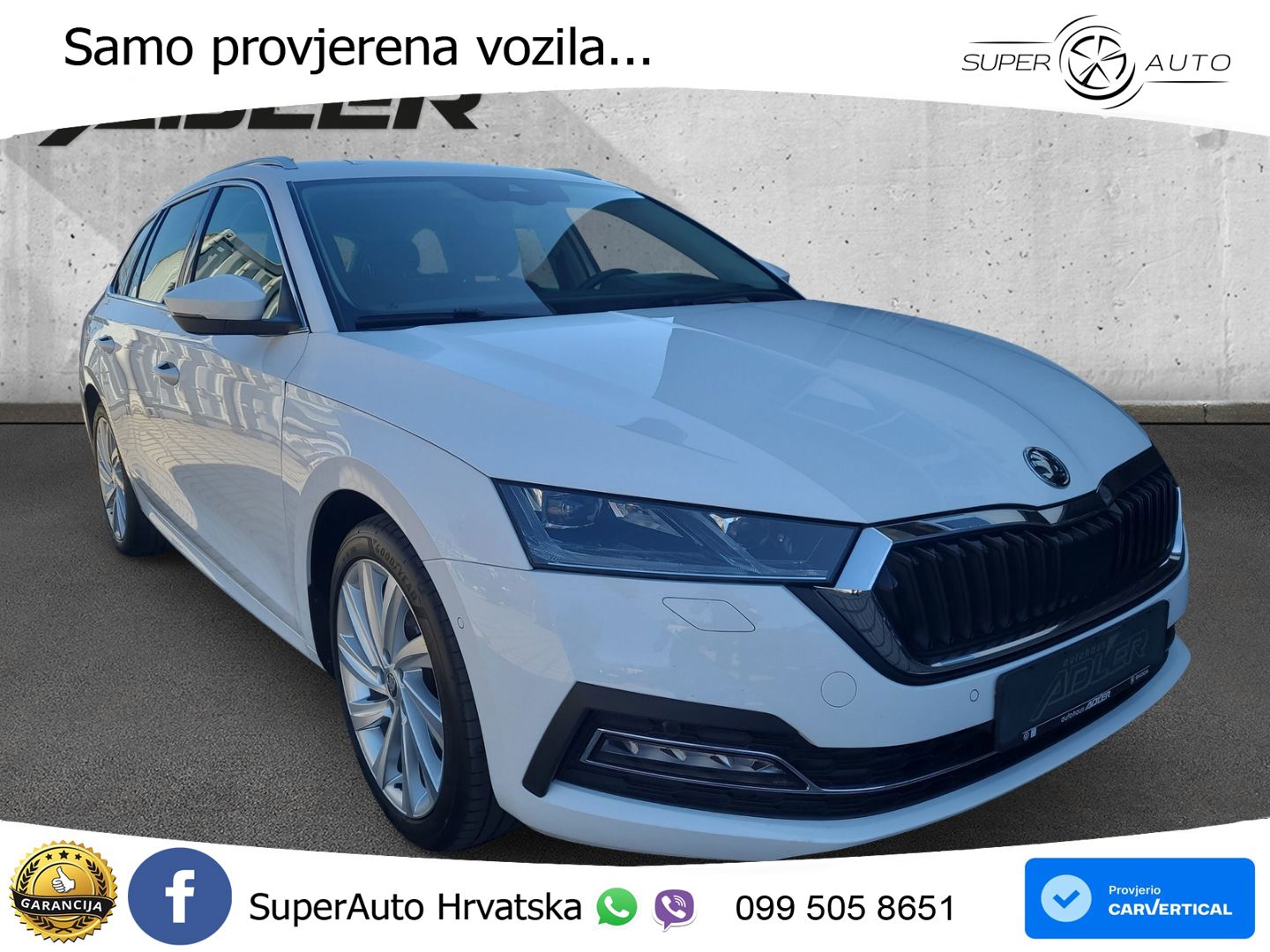 Škoda Octavia Combi 2.0 TDI (150 KS) DSG MATRIX+GR SJED+KAM