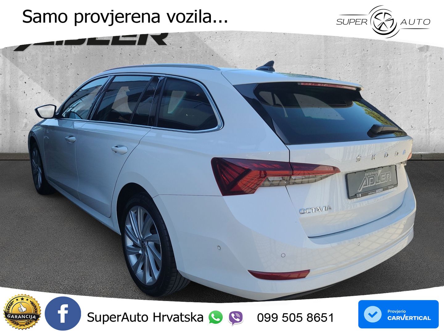 Škoda Octavia Combi 2.0 TDI (150 KS) DSG MATRIX+GR SJED+KAM