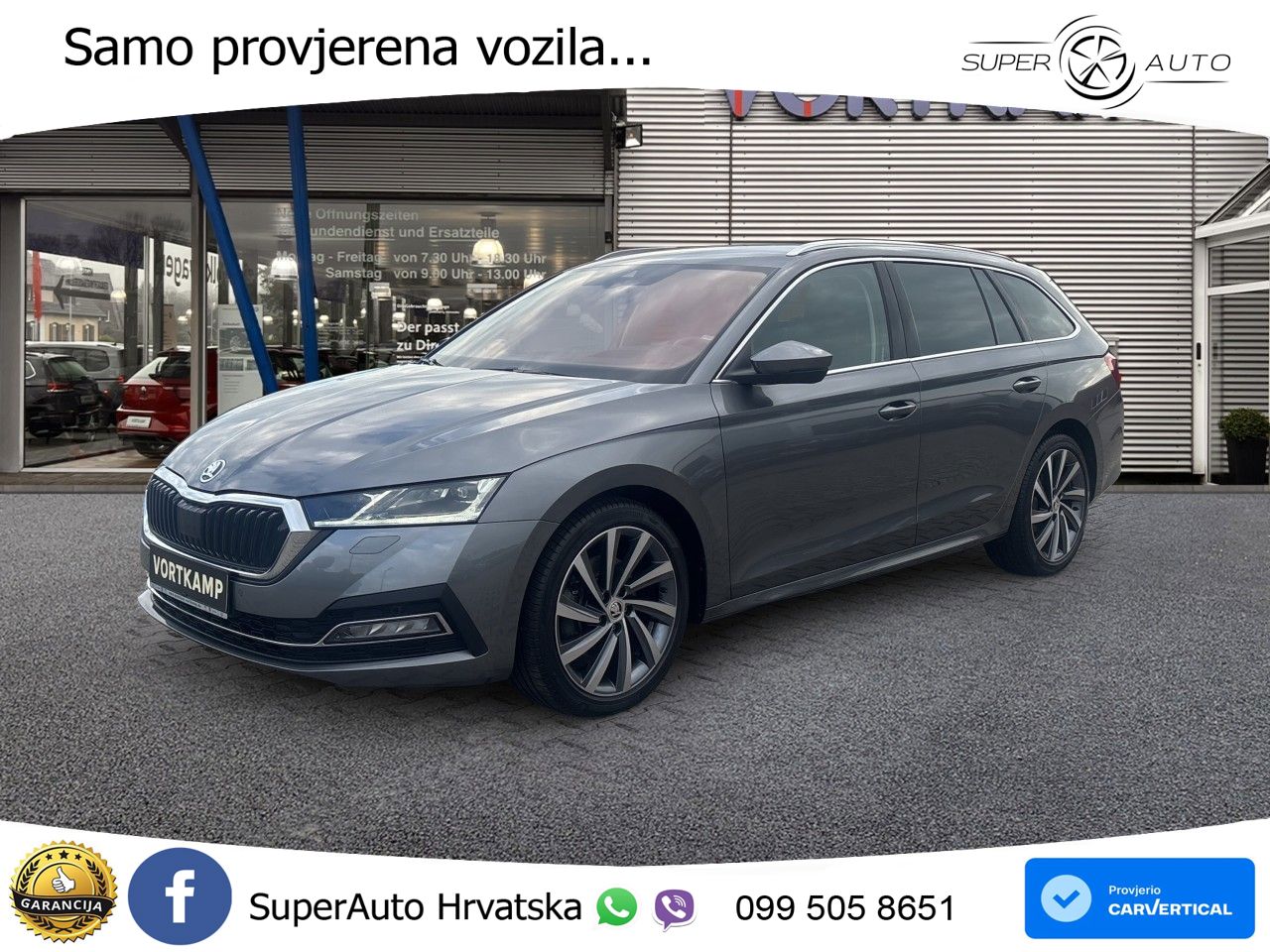 Škoda Octavia Combi 2.0 TDI (150 KS) DSG LED+GR SJED+ACC