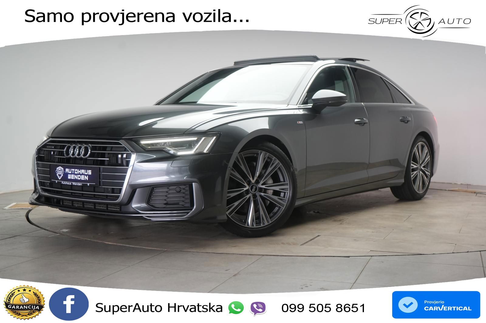 Audi A6 45 TDI V6 (231 KS) quattro Tiptronic S line LED+GR SJED+ACC