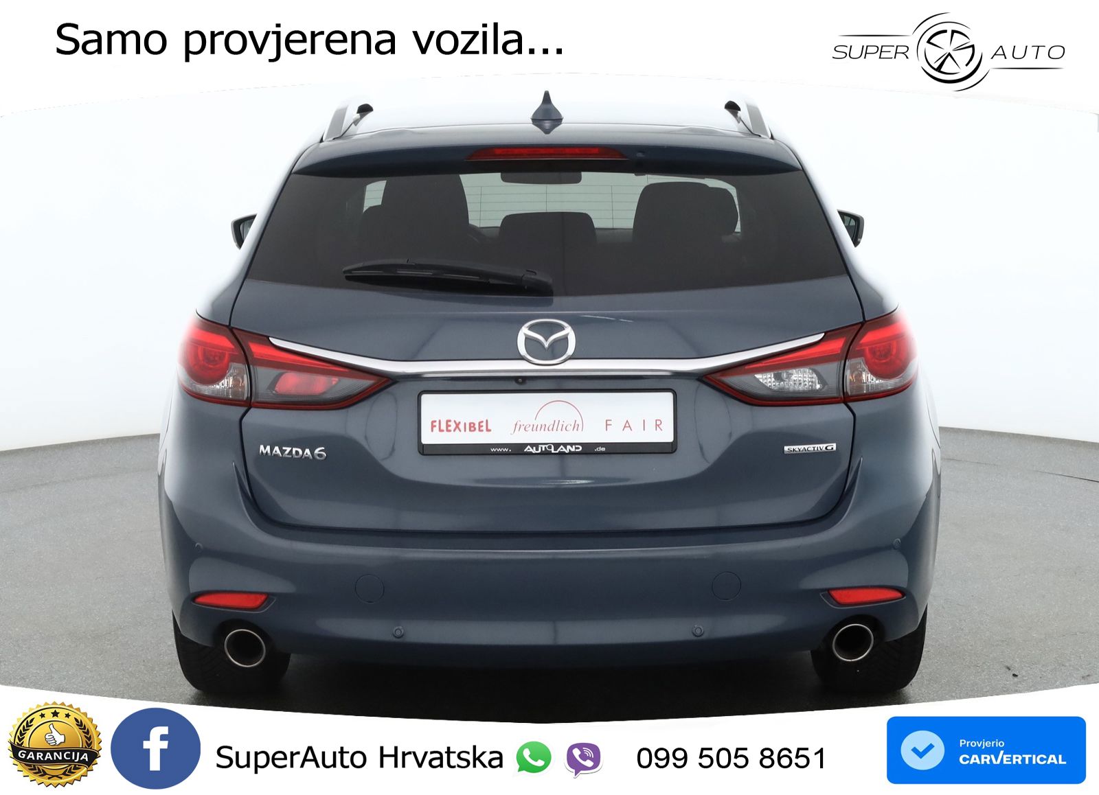 Mazda 6 Sport Combi 2.0 SKYACTIV-G (165 KS) SKYACTIV-Drive LED+GR SJED+ACC