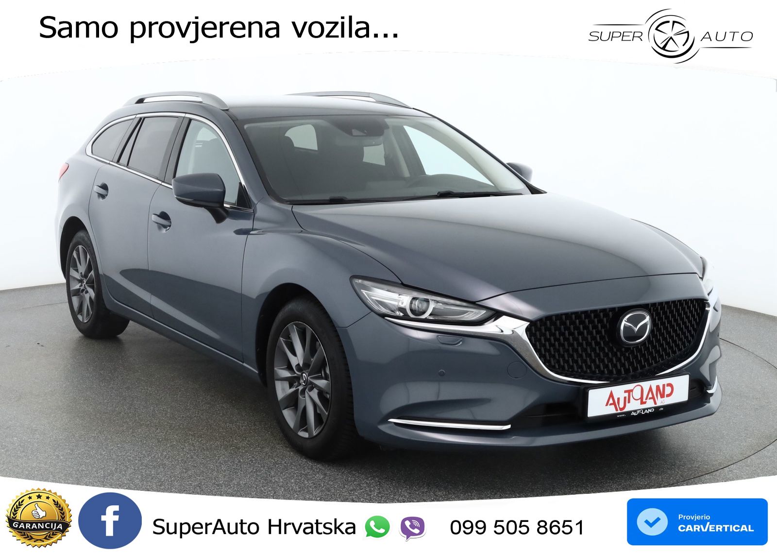 Mazda 6 Sport Combi 2.0 SKYACTIV-G (165 KS) SKYACTIV-Drive LED+GR SJED+ACC
