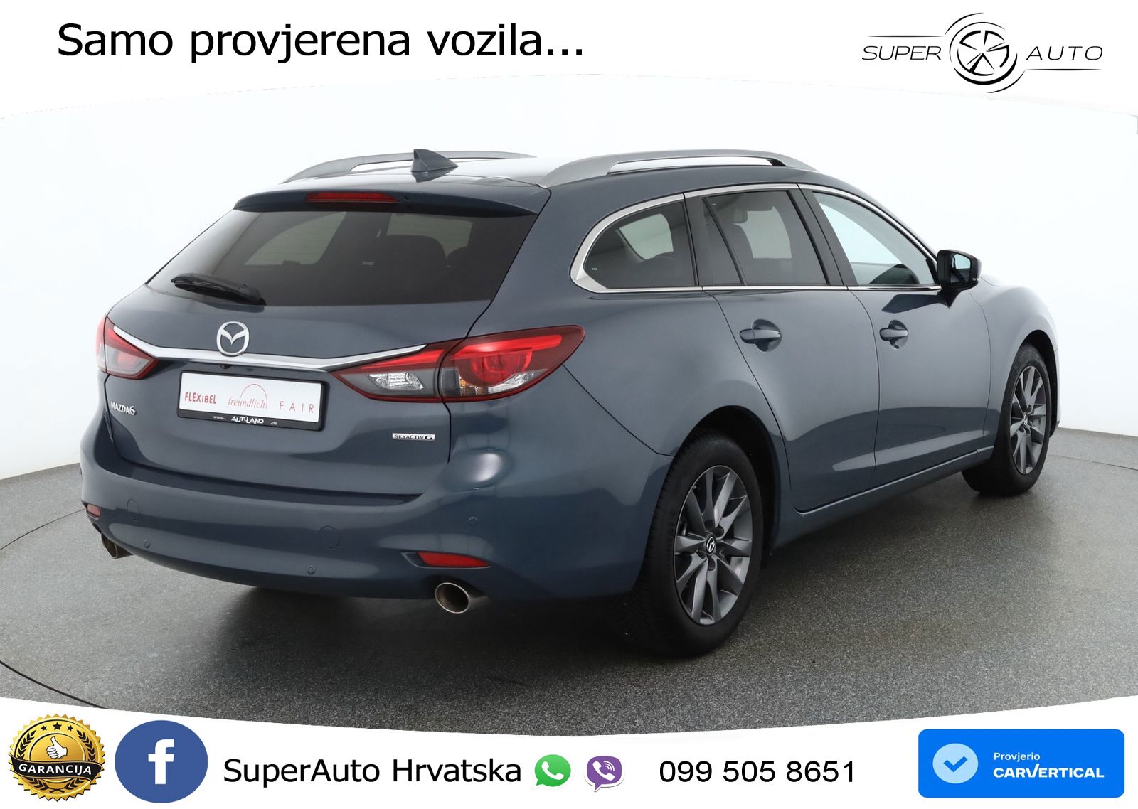 Mazda 6 Sport Combi 2.0 SKYACTIV-G (165 KS) SKYACTIV-Drive LED+GR SJED+ACC