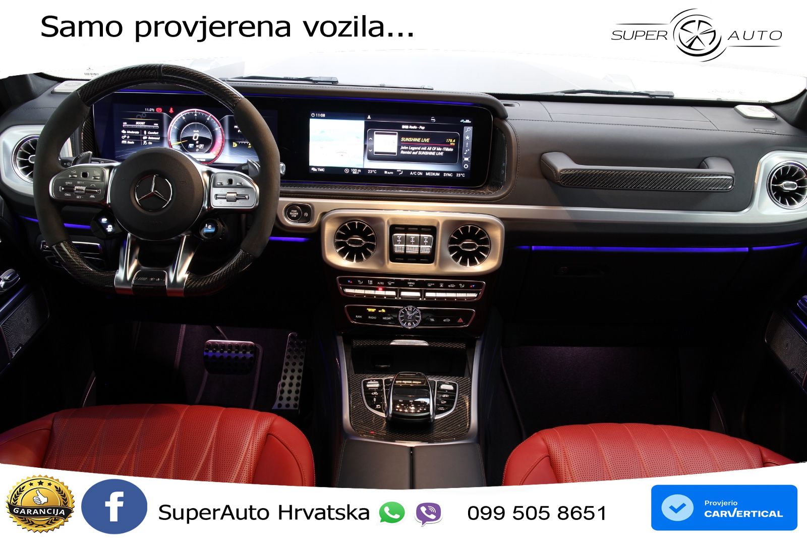Mercedes AMG G 63 Long V8 (585 KS) 4MATIC 9G-TRONIC AMG SPEEDSHIFT TCT LED+GR SJED+ACC
