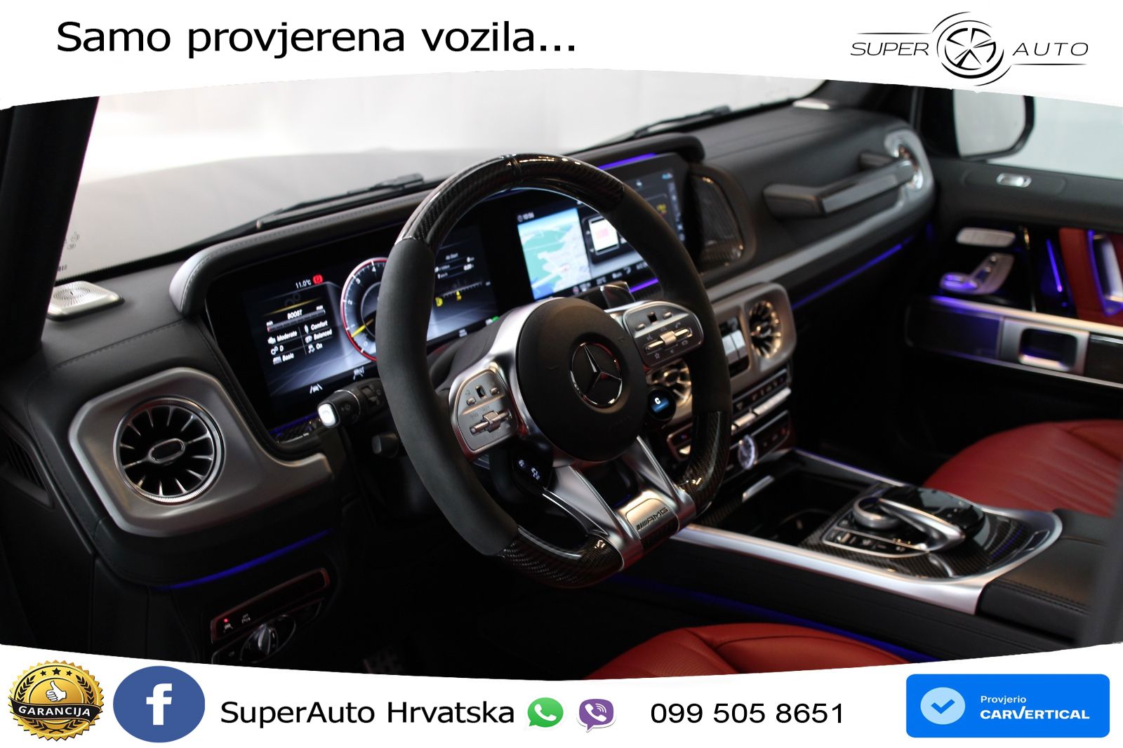 Mercedes AMG G 63 Long V8 (585 KS) 4MATIC 9G-TRONIC AMG SPEEDSHIFT TCT LED+GR SJED+ACC
