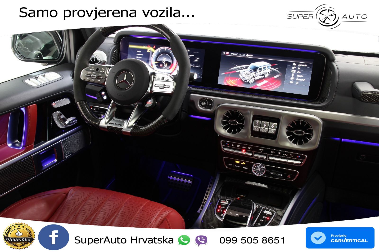 Mercedes AMG G 63 Long V8 (585 KS) 4MATIC 9G-TRONIC AMG SPEEDSHIFT TCT LED+GR SJED+ACC