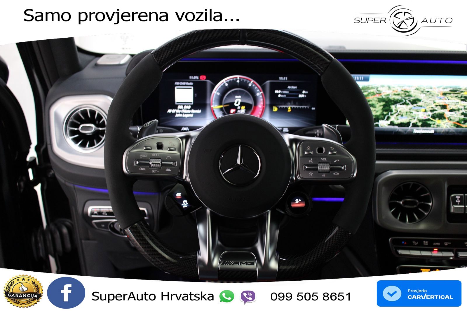 Mercedes AMG G 63 Long V8 (585 KS) 4MATIC 9G-TRONIC AMG SPEEDSHIFT TCT LED+GR SJED+ACC