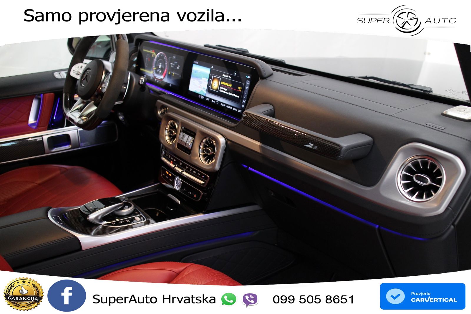 Mercedes AMG G 63 Long V8 (585 KS) 4MATIC 9G-TRONIC AMG SPEEDSHIFT TCT LED+GR SJED+ACC