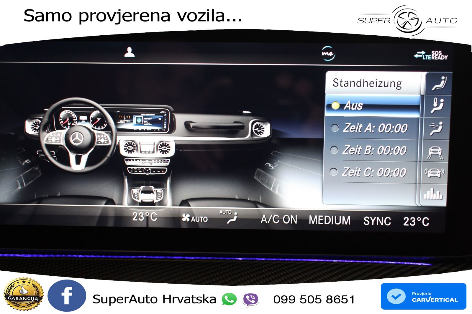 Mercedes AMG G 63 Long V8 (585 KS) 4MATIC 9G-TRONIC AMG SPEEDSHIFT TCT LED+GR SJED+ACC