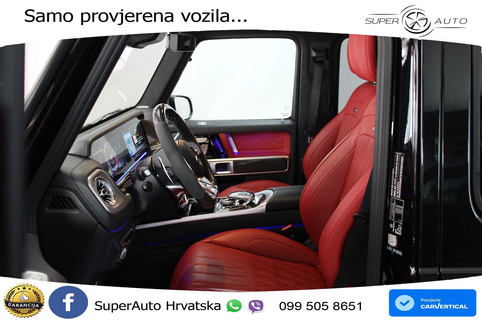 Mercedes AMG G 63 Long V8 (585 KS) 4MATIC 9G-TRONIC AMG SPEEDSHIFT TCT LED+GR SJED+ACC