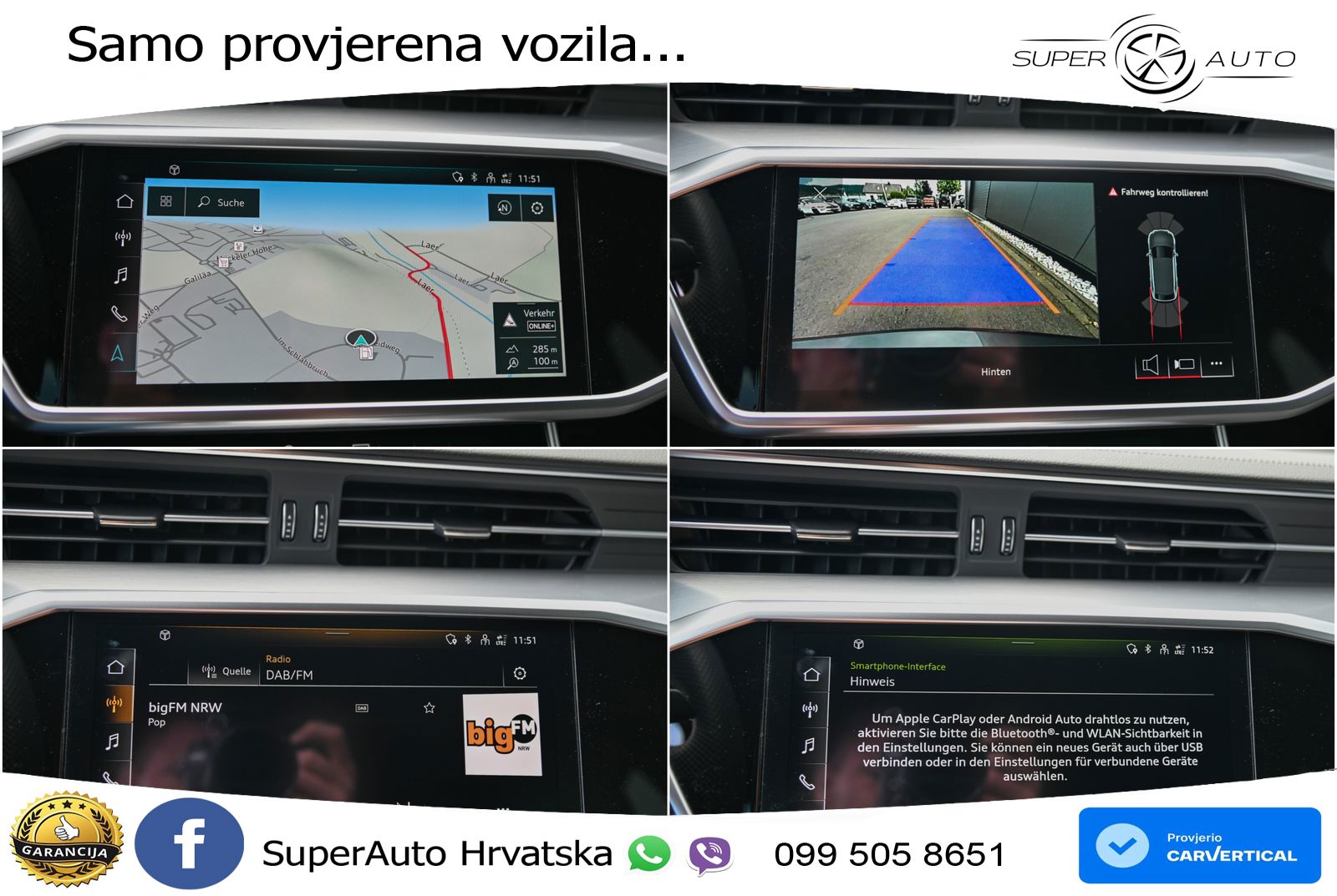 Audi RS6 Avant 4.0 TFSI V8 performance (630 KS)  quattro tiptronic ZRAČNI+ACC+GR SJED+KAM