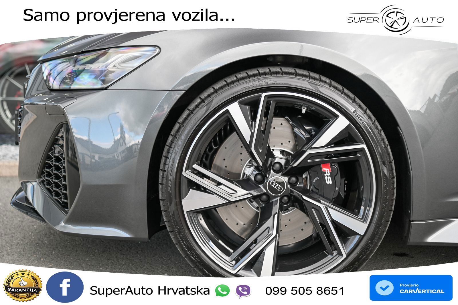 Audi RS6 Avant 4.0 TFSI V8 performance (630 KS)  quattro tiptronic ZRAČNI+ACC+GR SJED+KAM