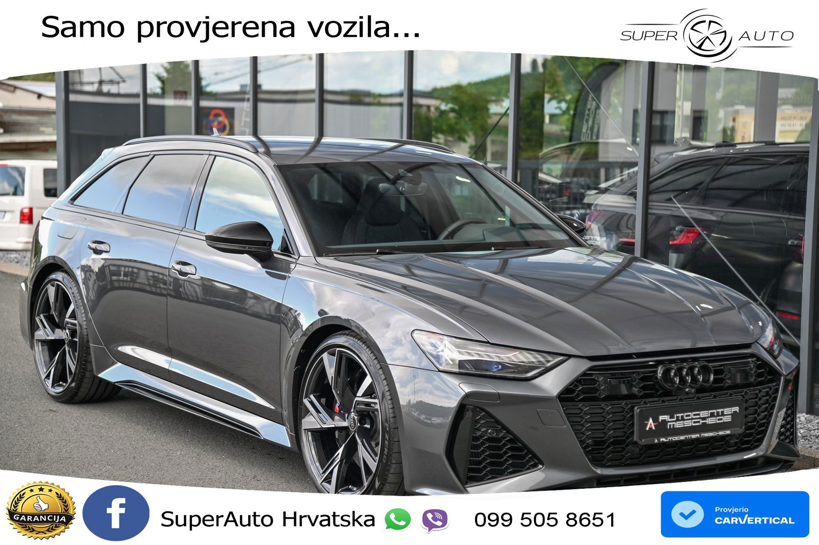 Audi RS6 Avant 4.0 TFSI V8 performance (630 KS)  quattro tiptronic ZRAČNI+ACC+GR SJED+KAM