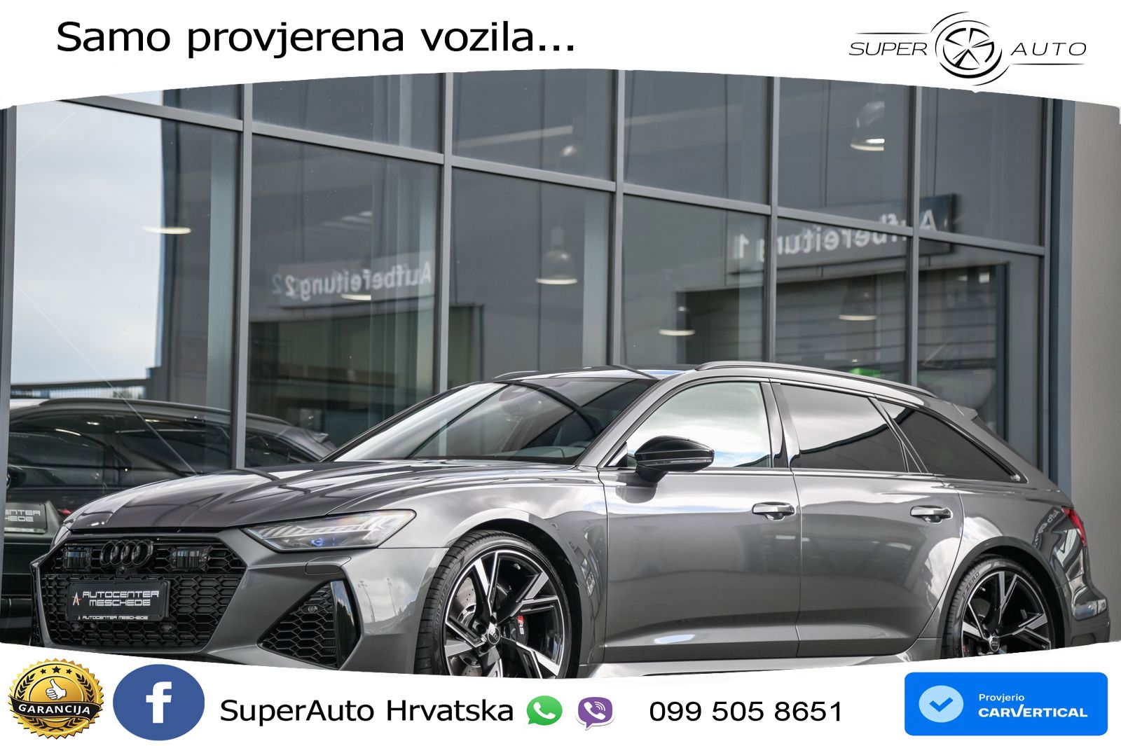 Audi RS6 Avant 4.0 TFSI V8 performance (630 KS)  quattro tiptronic ZRAČNI+ACC+GR SJED+KAM