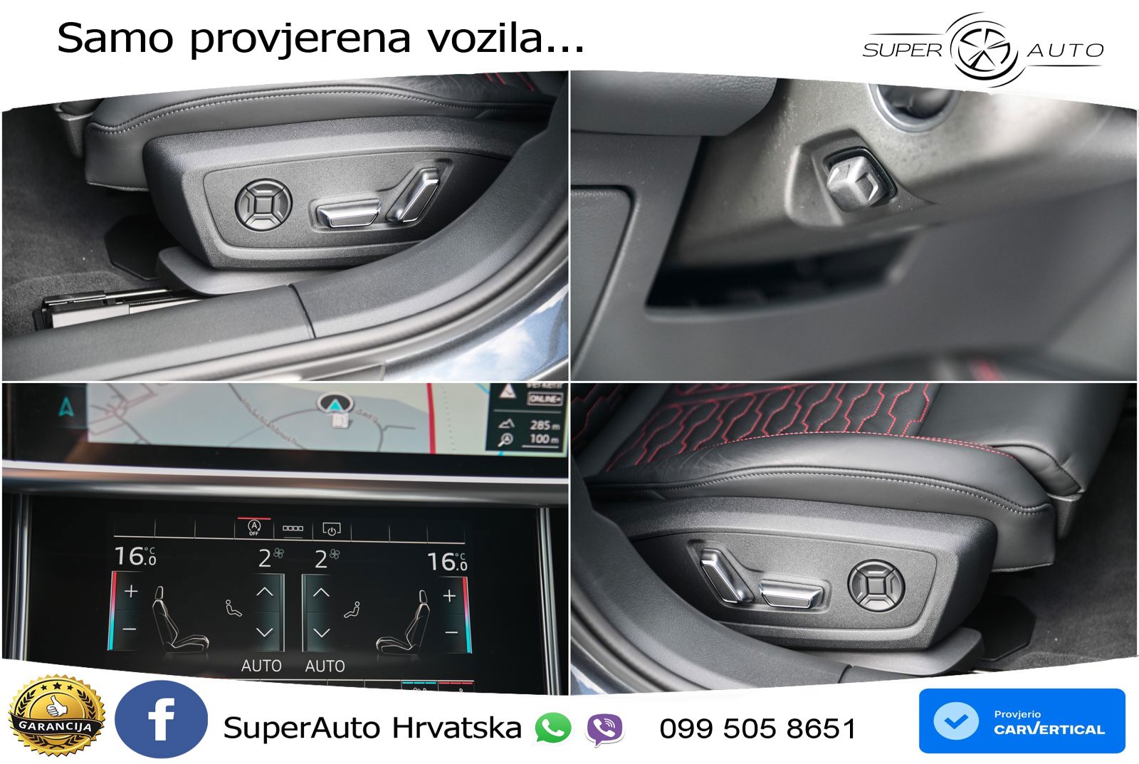 Audi RS6 Avant 4.0 TFSI V8 performance (630 KS)  quattro tiptronic ZRAČNI+ACC+GR SJED+KAM
