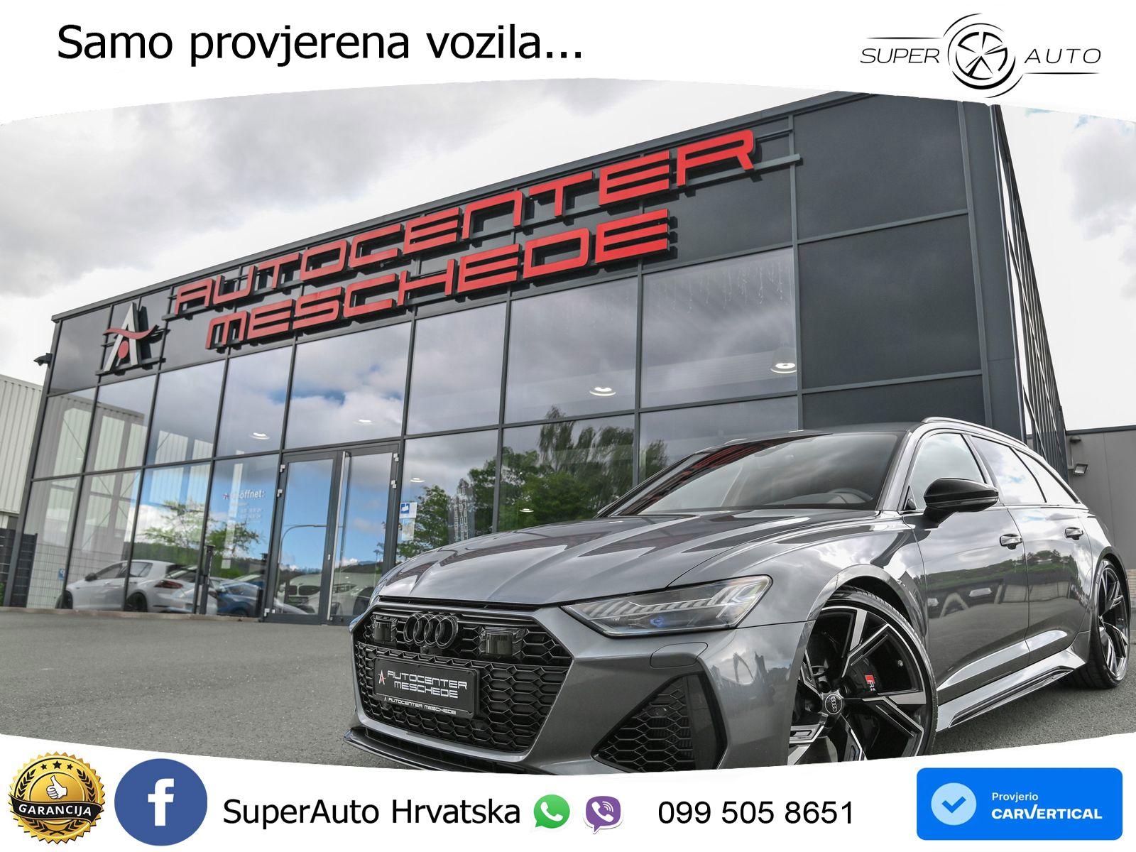 Audi RS6 Avant 4.0 TFSI V8 performance (630 KS)  quattro tiptronic ZRAČNI+ACC+GR SJED+KAM