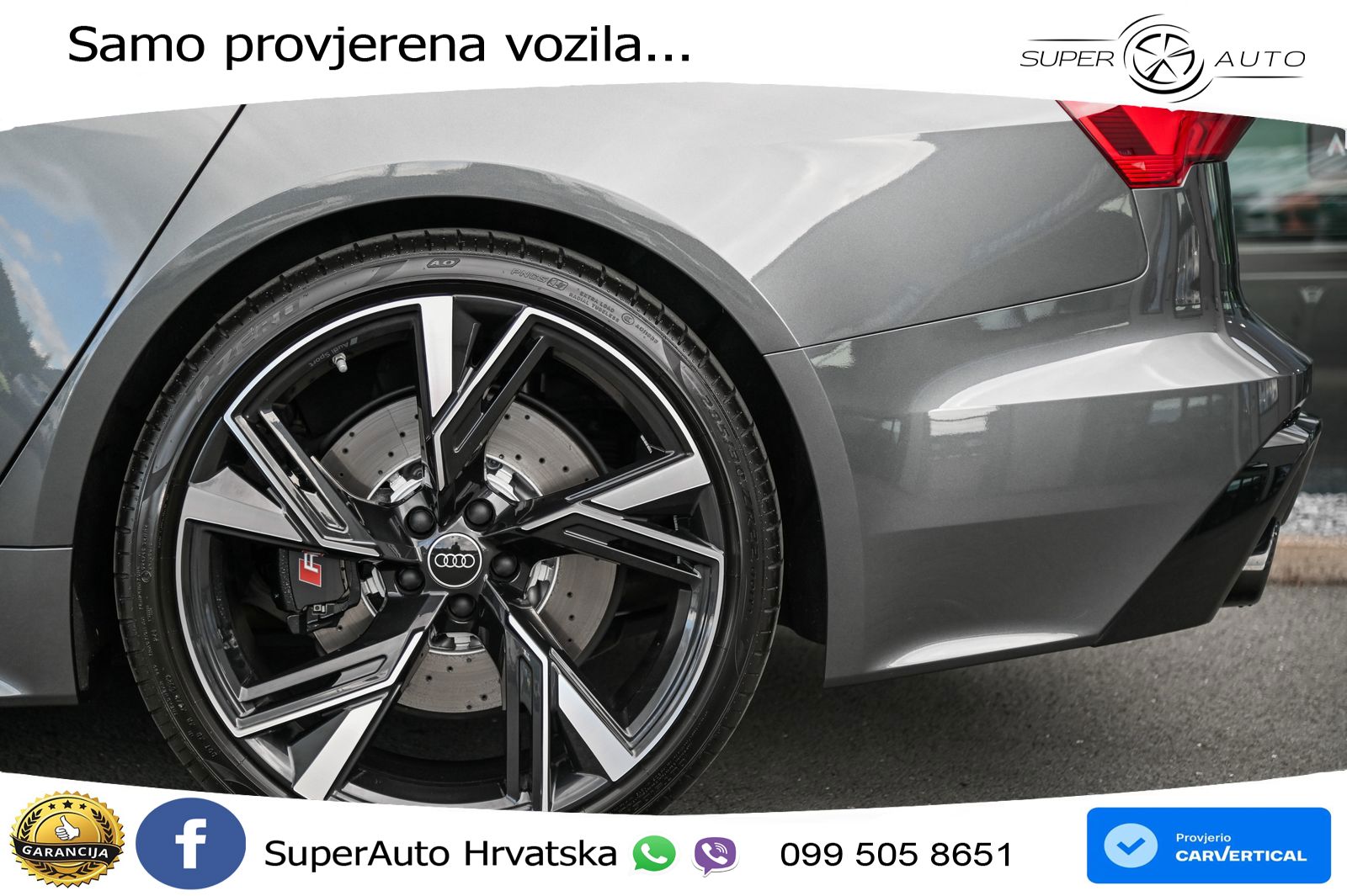 Audi RS6 Avant 4.0 TFSI V8 performance (630 KS)  quattro tiptronic ZRAČNI+ACC+GR SJED+KAM