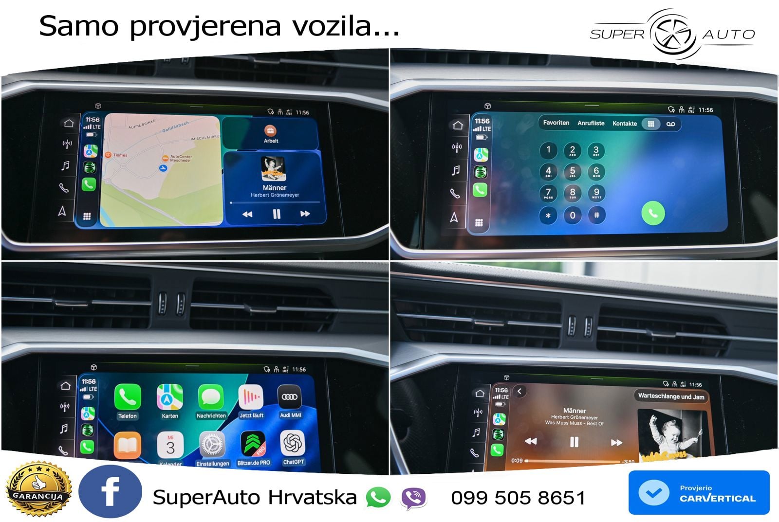 Audi RS6 Avant 4.0 TFSI V8 performance (630 KS)  quattro tiptronic ZRAČNI+ACC+GR SJED+KAM