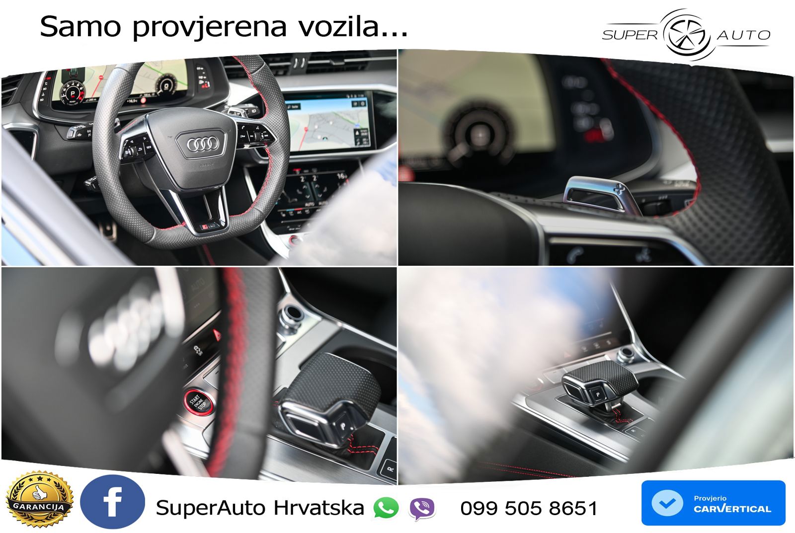 Audi RS6 Avant 4.0 TFSI V8 performance (630 KS)  quattro tiptronic ZRAČNI+ACC+GR SJED+KAM