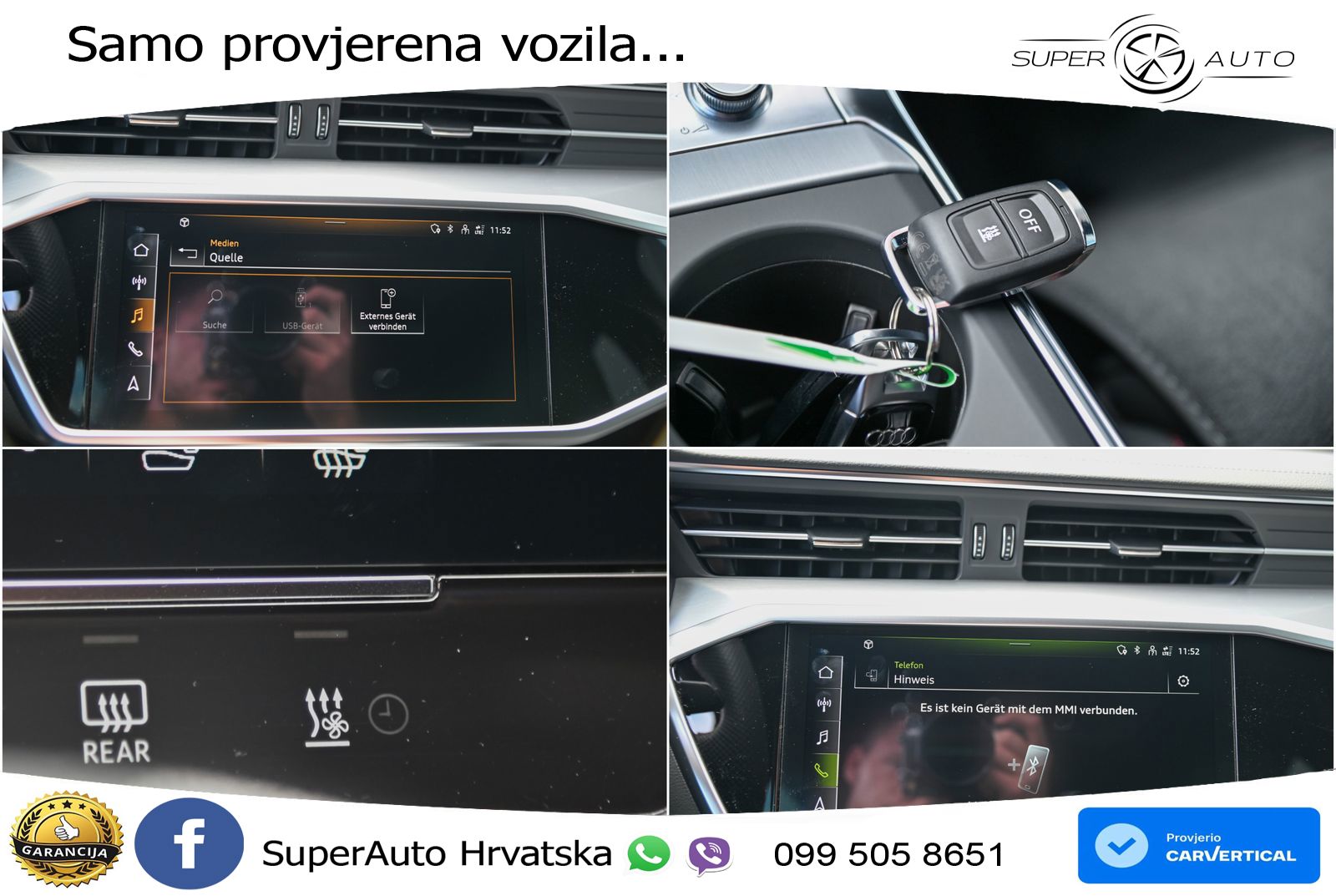 Audi RS6 Avant 4.0 TFSI V8 performance (630 KS)  quattro tiptronic ZRAČNI+ACC+GR SJED+KAM