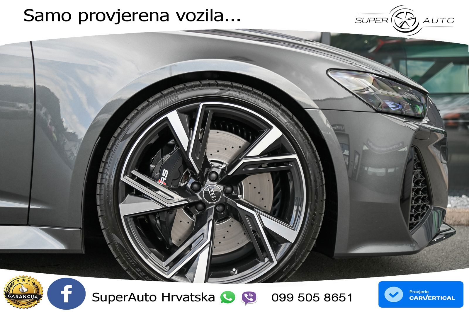 Audi RS6 Avant 4.0 TFSI V8 performance (630 KS)  quattro tiptronic ZRAČNI+ACC+GR SJED+KAM