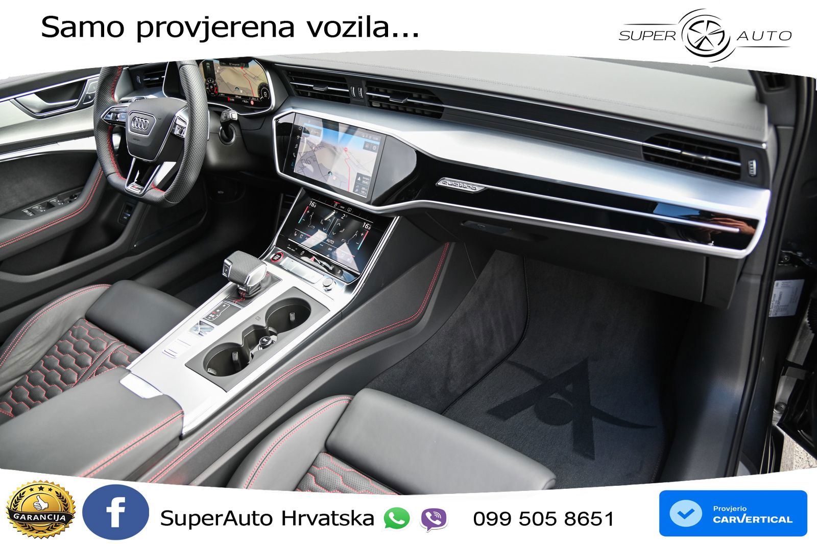 Audi RS6 Avant 4.0 TFSI V8 performance (630 KS)  quattro tiptronic ZRAČNI+ACC+GR SJED+KAM