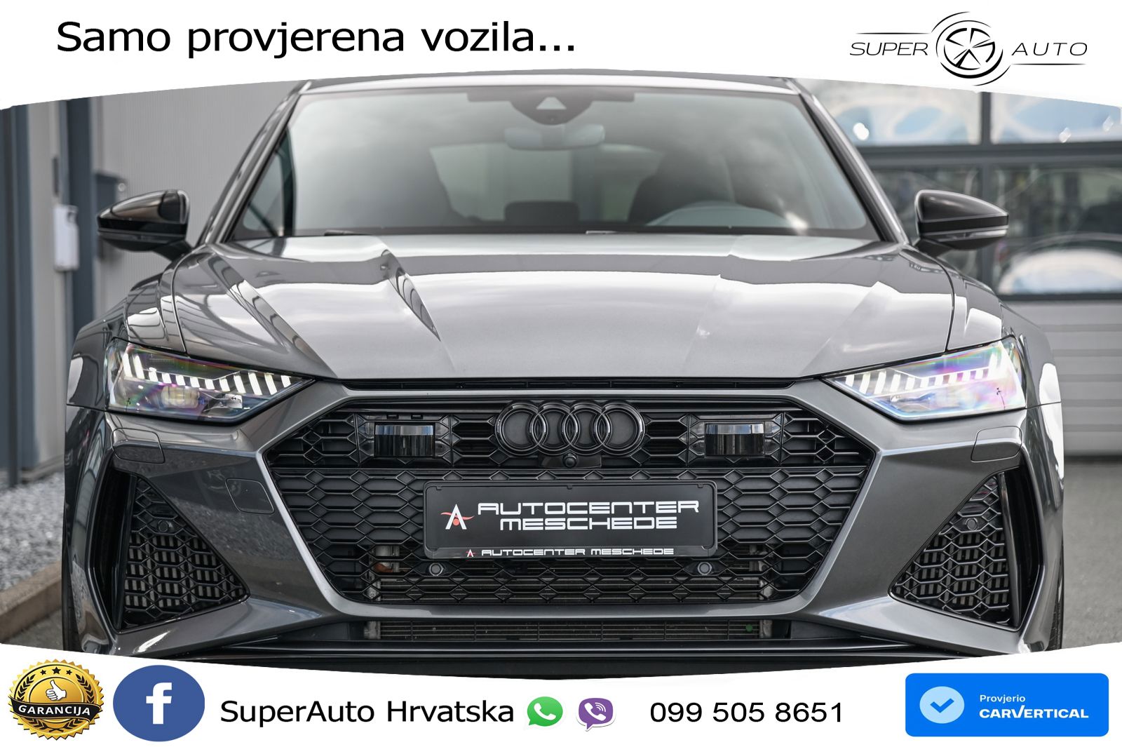 Audi RS6 Avant 4.0 TFSI V8 performance (630 KS)  quattro tiptronic ZRAČNI+ACC+GR SJED+KAM