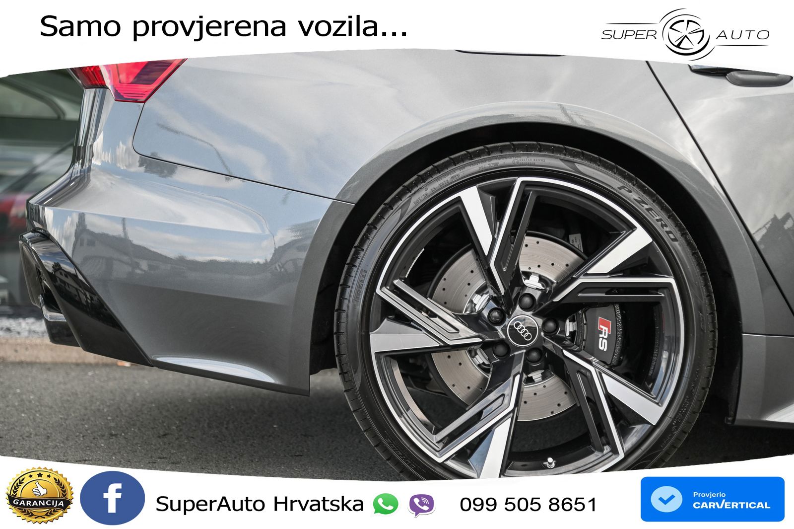 Audi RS6 Avant 4.0 TFSI V8 performance (630 KS)  quattro tiptronic ZRAČNI+ACC+GR SJED+KAM