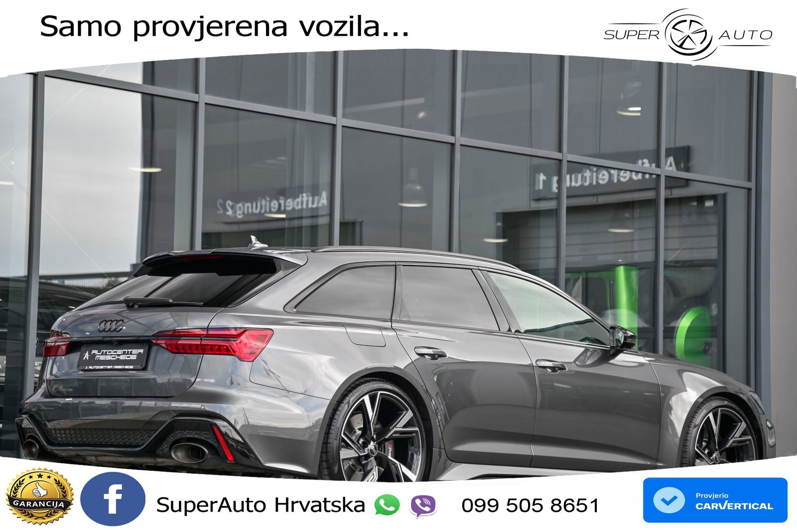 Audi RS6 Avant 4.0 TFSI V8 performance (630 KS)  quattro tiptronic ZRAČNI+ACC+GR SJED+KAM