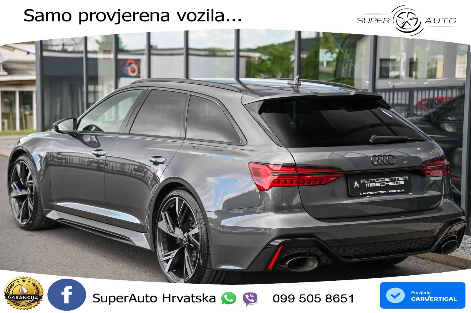 Audi RS6 Avant 4.0 TFSI V8 performance (630 KS)  quattro tiptronic ZRAČNI+ACC+GR SJED+KAM