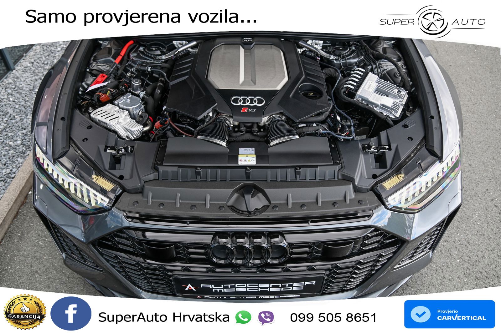Audi RS6 Avant 4.0 TFSI V8 performance (630 KS)  quattro tiptronic ZRAČNI+ACC+GR SJED+KAM