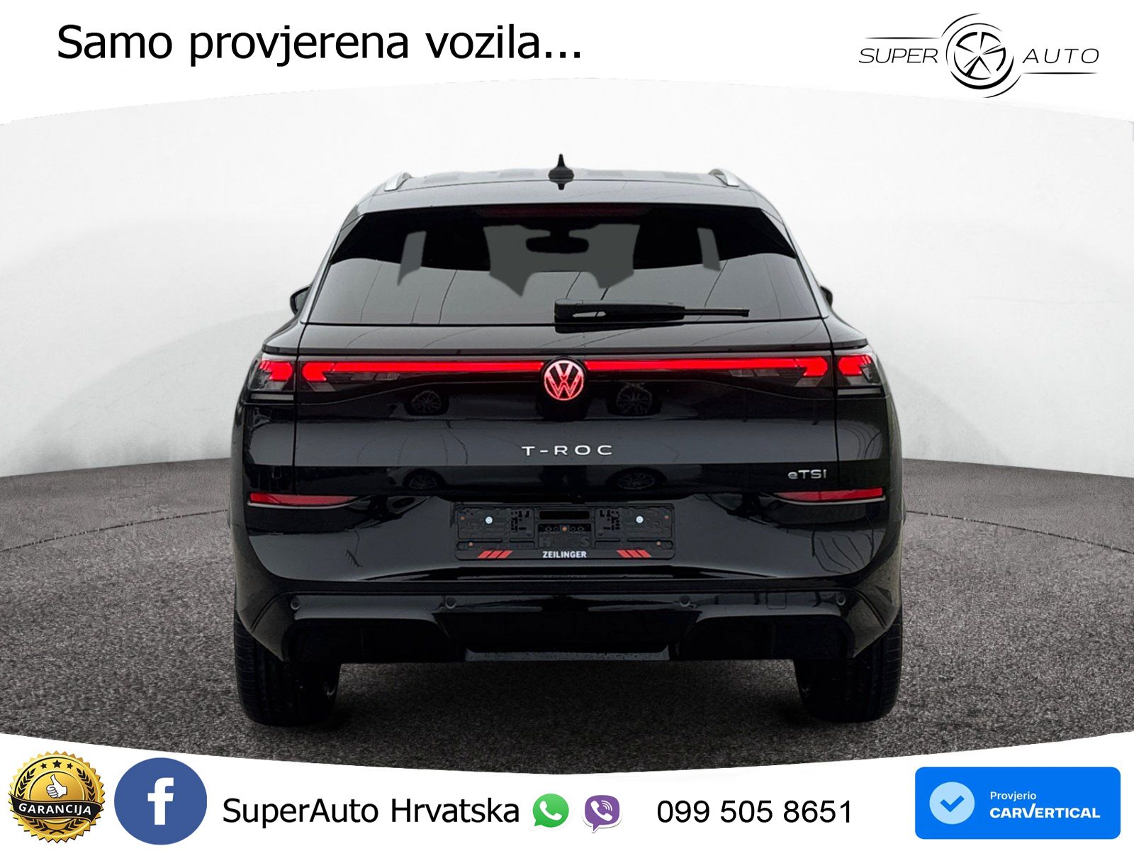 Volkswagen T-Roc 1.5 eTSI (150 KS)  DSG R-Line LED+GR SJED+ACC